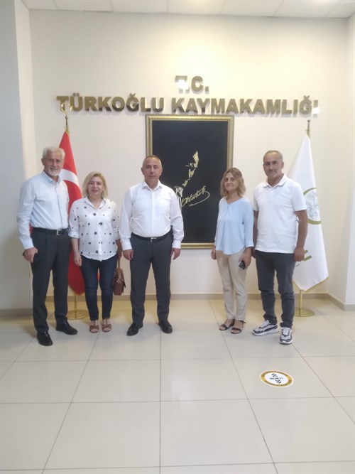 Kahramanmaraş Türkoğlu Gençlik ve Spor Kulübü Yönetim Kurulu Başkanı Hüseyin AKKAYA beraberinde yönetim kurulu üyelerinin ziyareti.